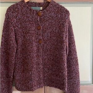 Merona Plush Knit Button Cardigan in Mauve Blend